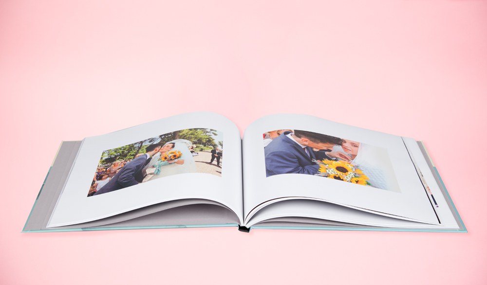 making a wedding photo album book