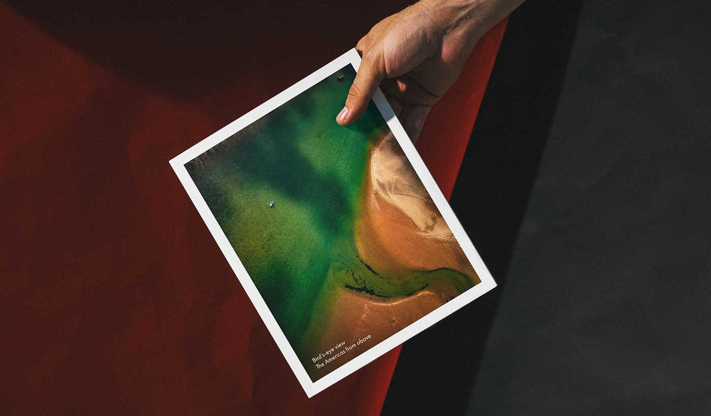 Hand holding a photography book.