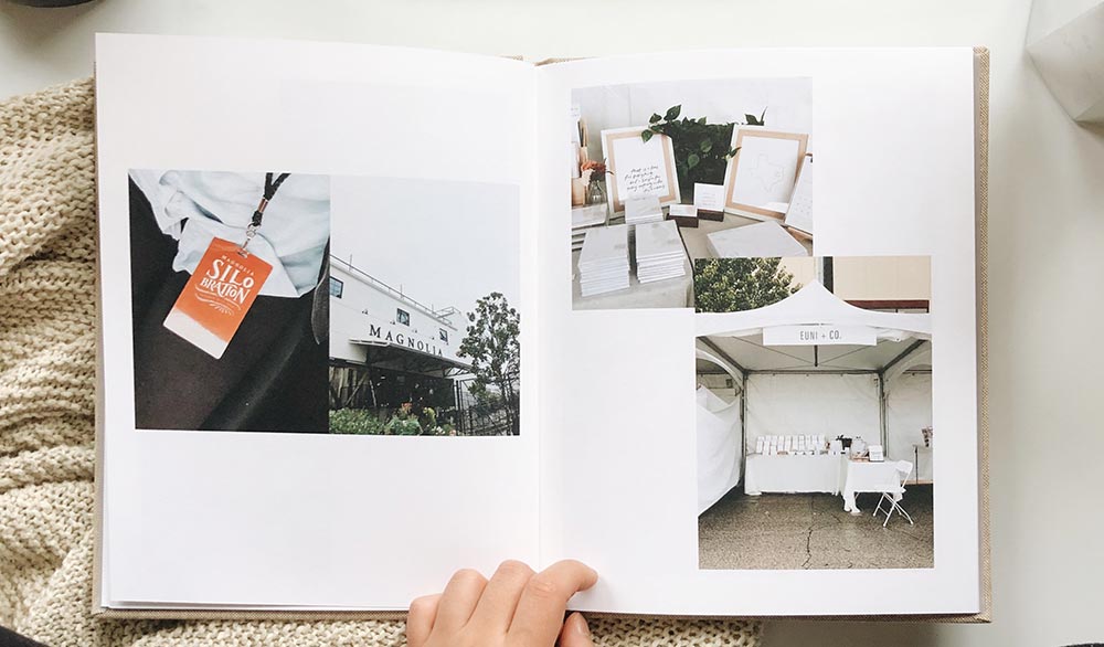 Printed portfolio book