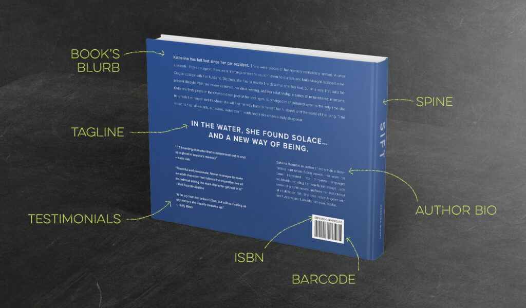 Elements of a book back cover