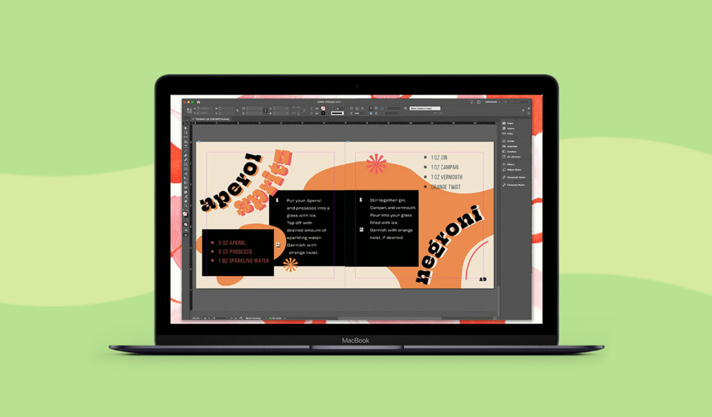 Inscreen image of the Adobe InDesign plugin