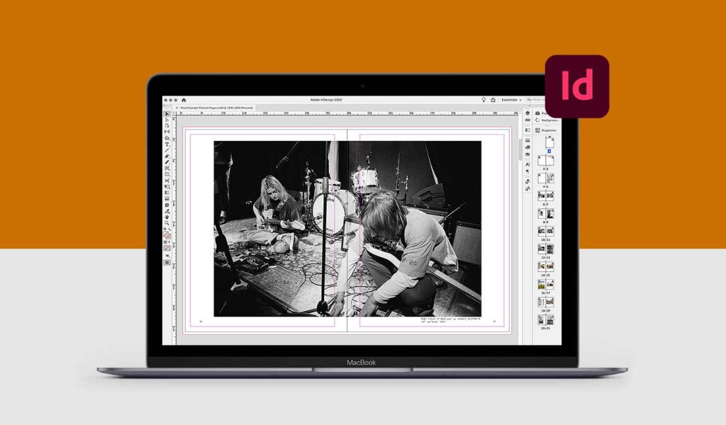 Adobe InDesign Screen Editing the Book Bunny