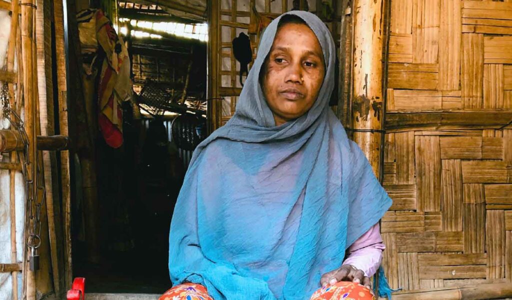 Photograph of a Woman from the Rohingya Refugee Community