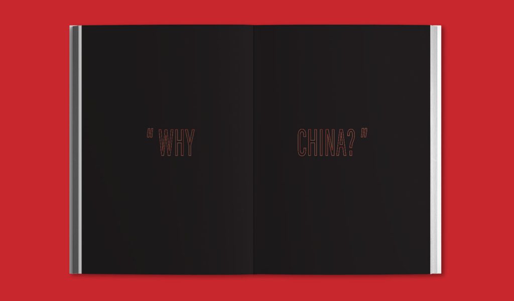 Chen Gao's book opened up, showing the words "Why China?"