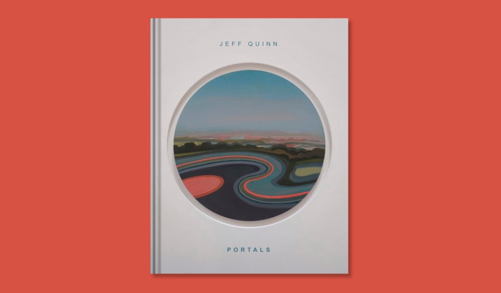 Jeff Quinn's Portals - Professional photo book cover design featuring art that blends trippy visuals and calming colors