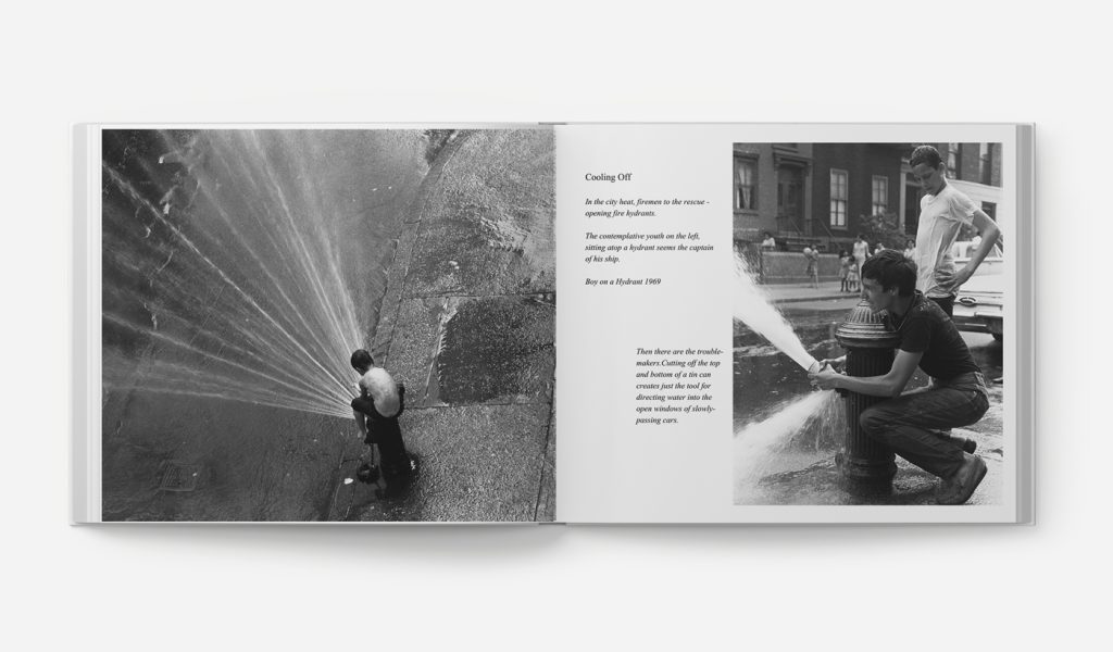 Professional photo book design featuring captions and descriptions used to describe photography