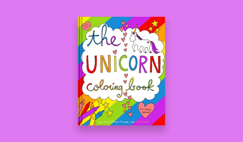 "The Unicorn Coloring Book" by Jessie Oleson Moore