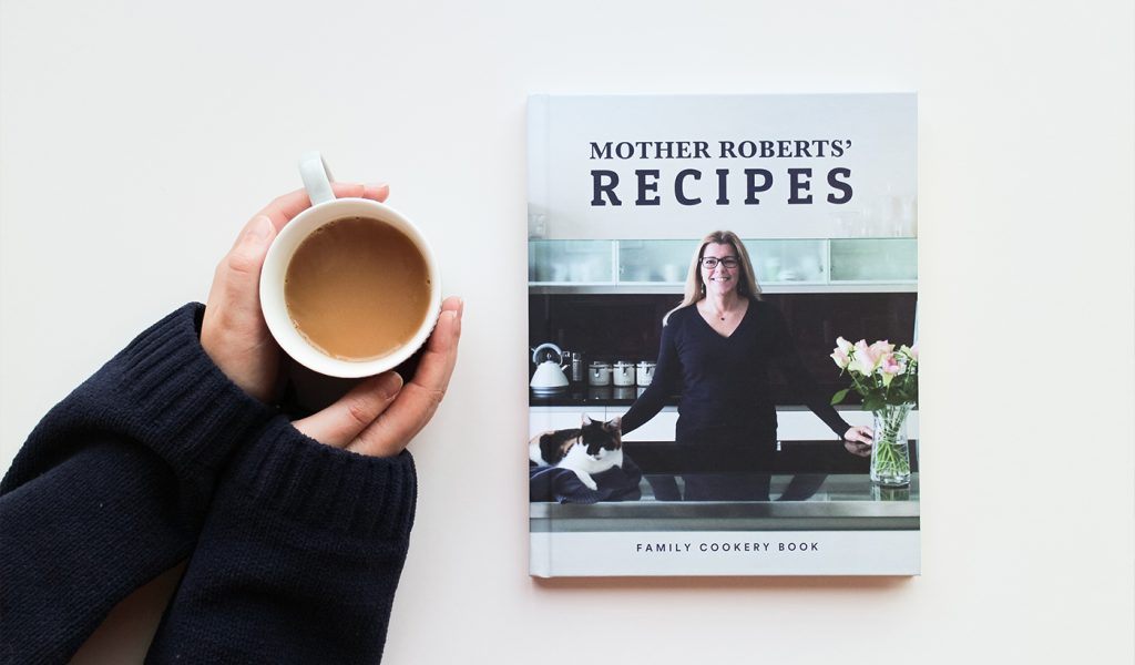 "Mother Roberts' Recipes" was gifted to loved ones. Made by Ella's Books!