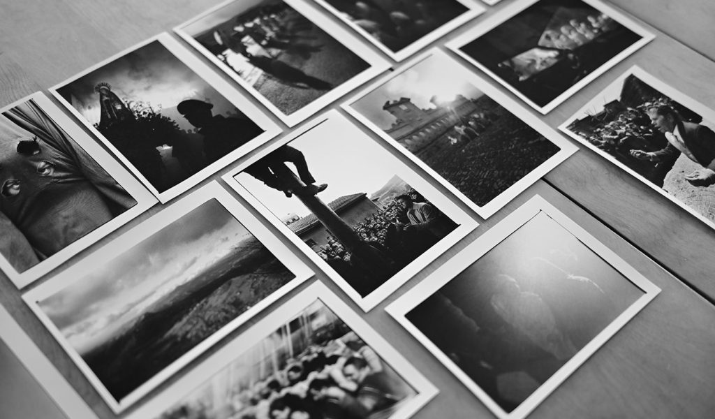 A display of selected self edited photography that make a theme for a photo book