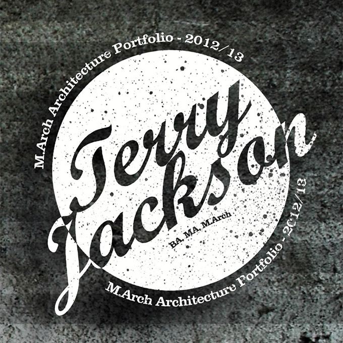 An architecture portfolio book by Terry Jackson